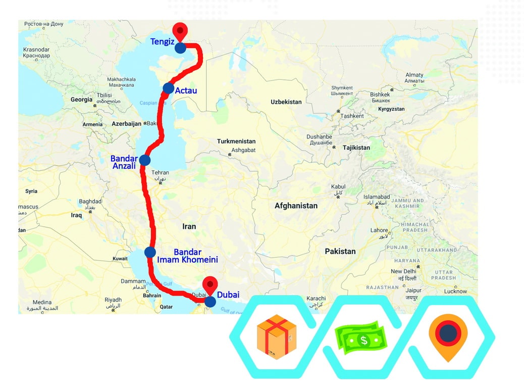 Transportation of Luxury Prefabricated Bathroom Products via Iran to Kazakhstan SASCO